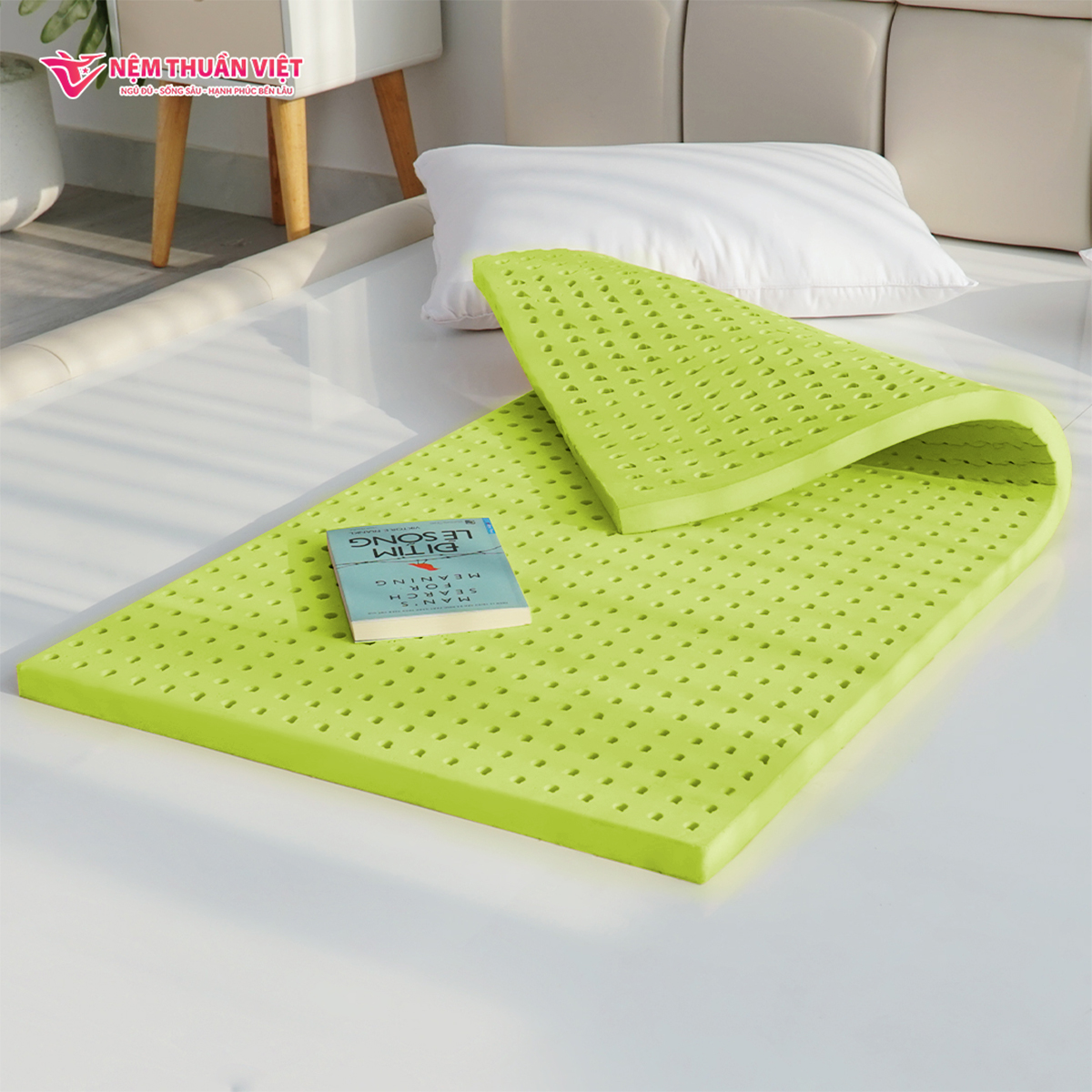 Nệm cao su em bé Thuần Việt Baby Dream – Cao su thiên nhiên, nâng đỡ vùng lưng