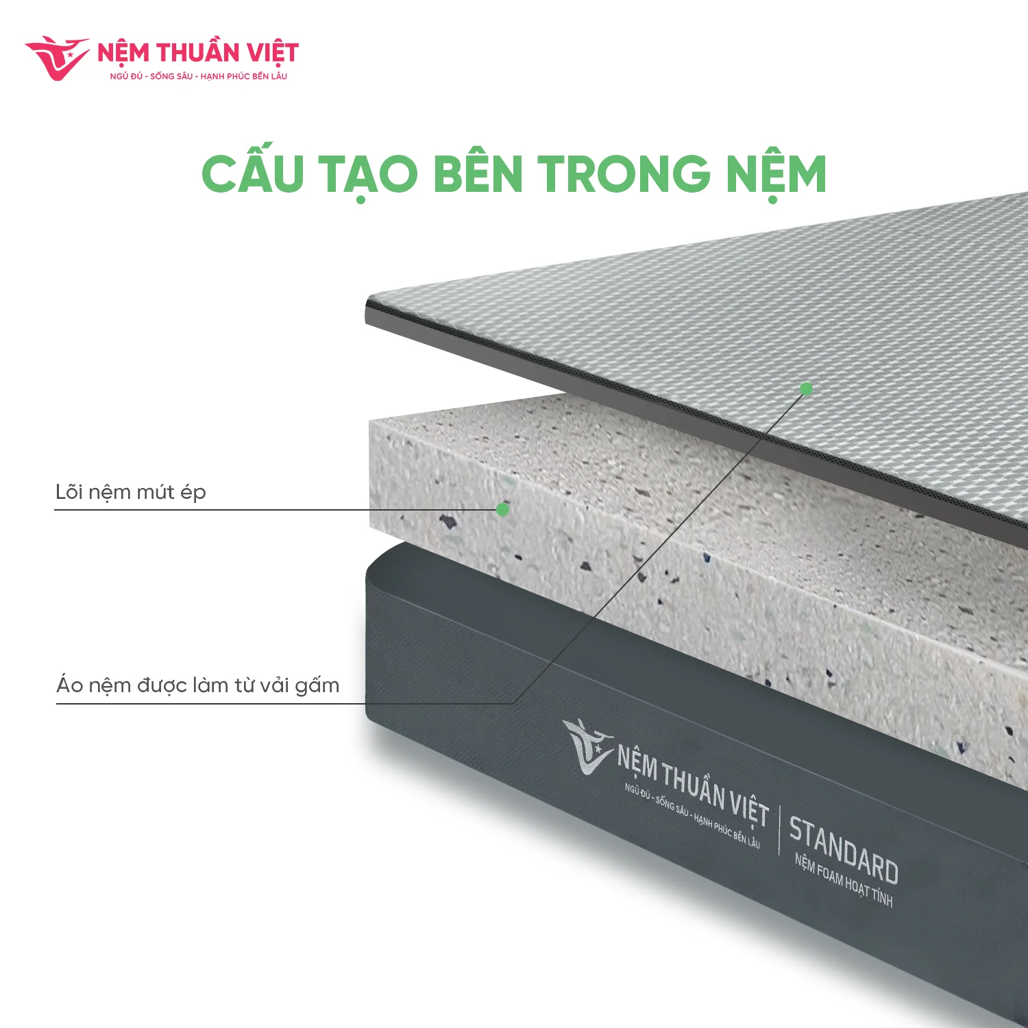 Cấu-tạo-Nệm-Standard