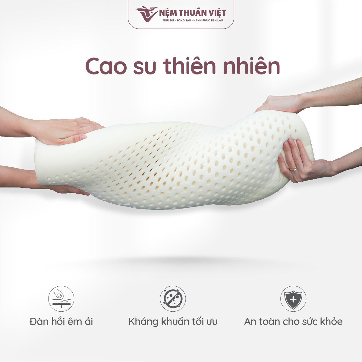 GỐI NẰM CAO SU EC-04