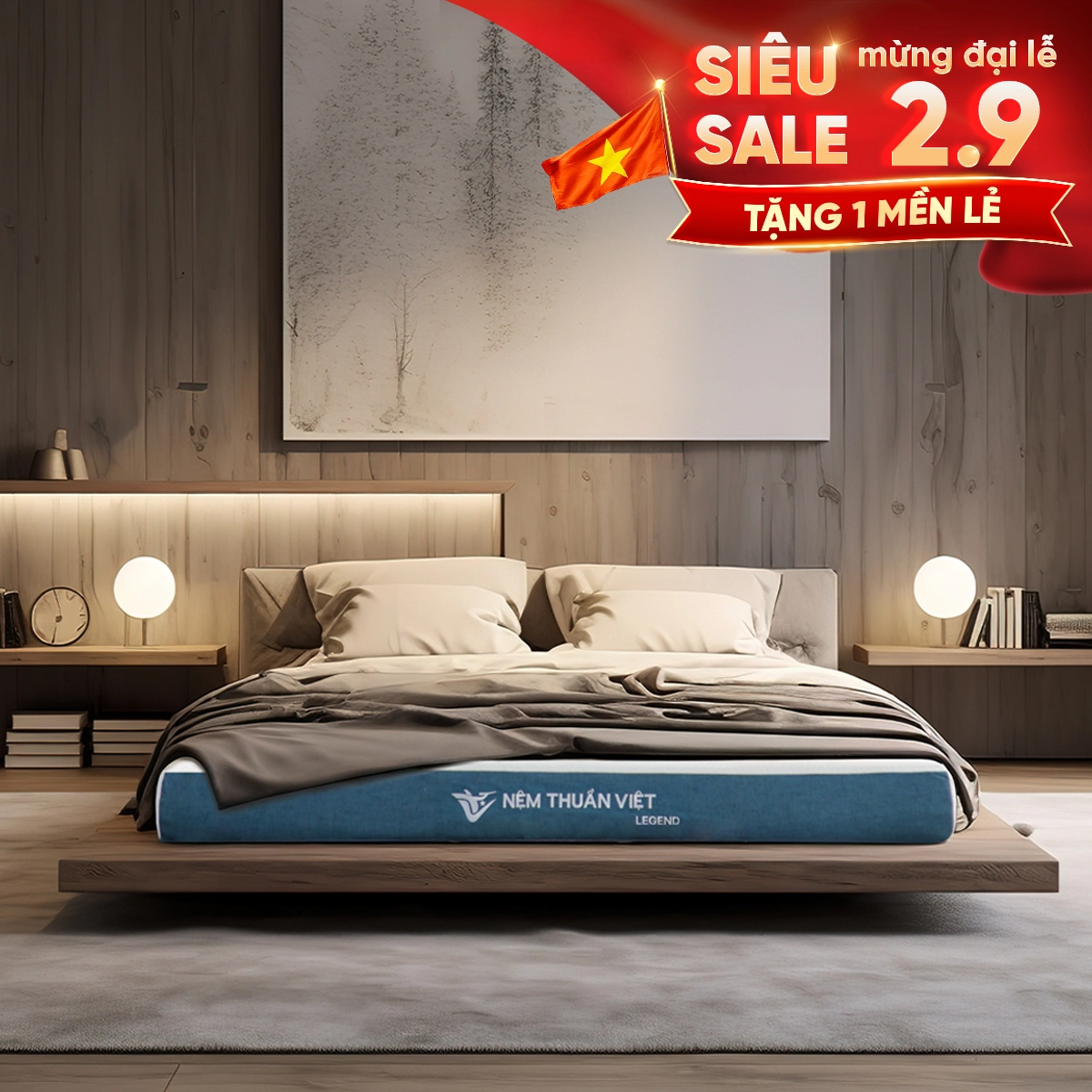Nệm cao su Thuần Việt Legend – Chuyên gia nâng đỡ vùng lưng