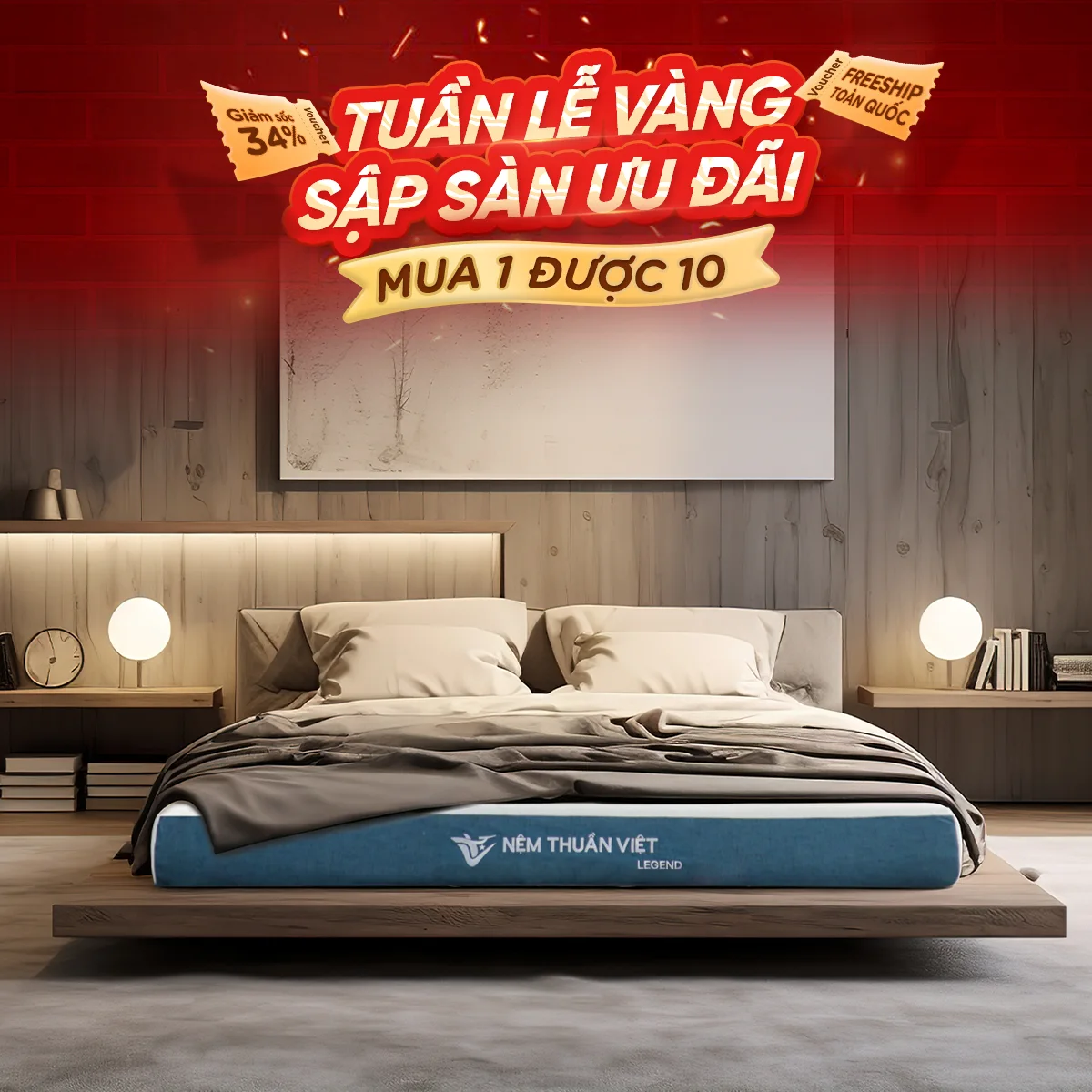 Nệm cao su Thuần Việt Legend – Chuyên gia nâng đỡ vùng lưng